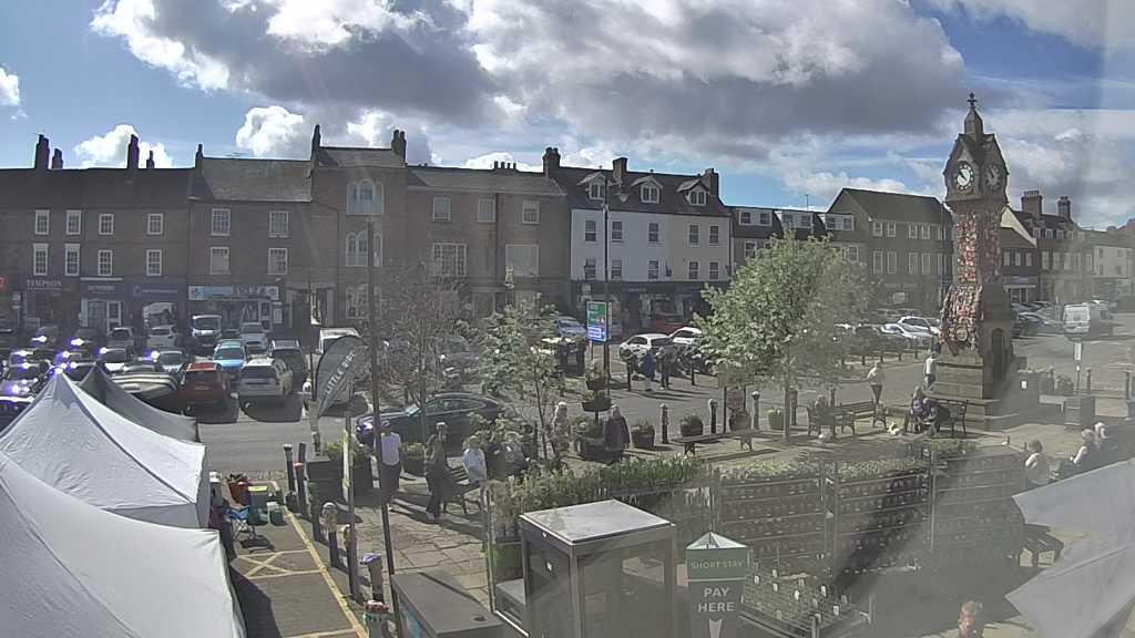 Thirsk webcam overlooking the Market Place