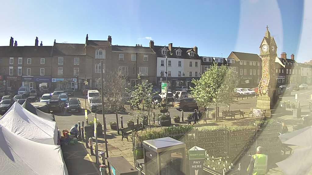 Thirsk webcam overlooking the Market Place