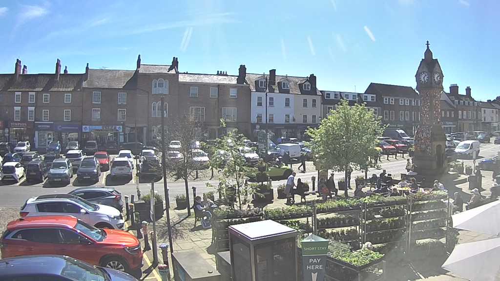 Thirsk webcam overlooking the Market Place