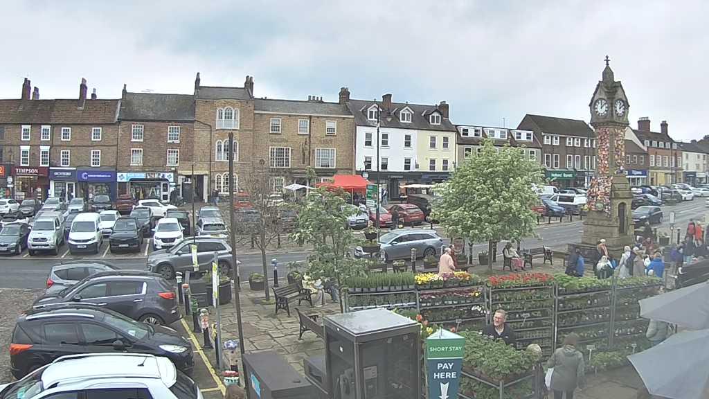 Thirsk webcam overlooking the Market Place