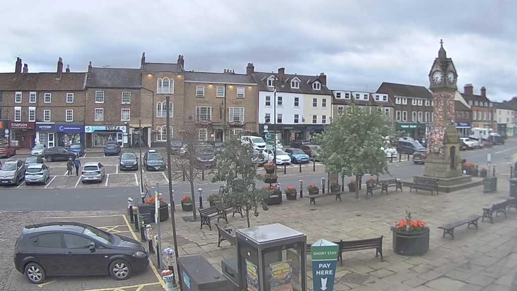 Thirsk webcam overlooking the Market Place